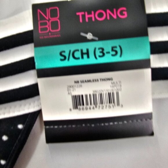 No Boundaries NOBO 4-Pack Multi-Color Seamless Thong Panties – Size Small - Picture 13 of 15
